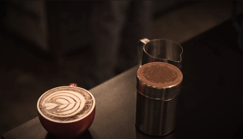 coffee on a table